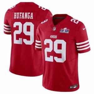 Superior San Francisco 49ers 29 Talanoa Hufanga Red 2023 F.U.S.E With John Madden Patch Vapor Limited Stitched Football 2024 Super Bowl LVIII Jersey Stunning Last chance! Grab this awesome jersey before it's gone for good.