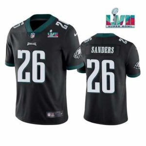 Superior Toddler Philadelphia Eagles 26 Miles Sanders Black Super Bowl LVII Patch Vapor Untouchable Limited Stitched Jersey Superior Perfect fit! Order this comfortable jersey.